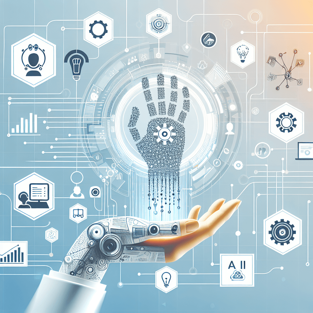 Ilustração representando o conteúdo do artigo Plano de Negócios e Inteligência Artificial: Os 7 Passos para Transformar Empresas com IA