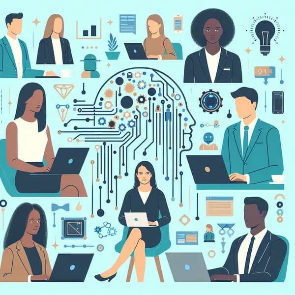 Ilustração representando o conteúdo do artigo Potencial da Inteligência Artificial: Como Pesquisa e Desenvolvimento Estão Transformando Empresas