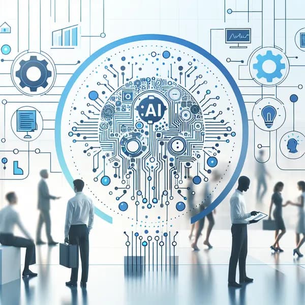 Ilustração representando o conteúdo do artigo Regulamentação da IA: 7 Questões Essenciais para Aplicar Inteligência Artificial com Segurança nas Empresas