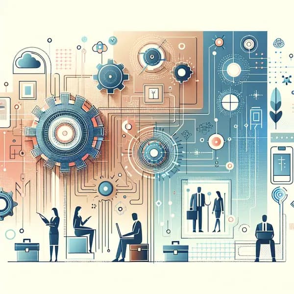 Ilustração representando o conteúdo do artigo Revolucione as Finanças com Inteligência Artificial: 7 Benefícios Cruciais e Estratégias de Aplicação Empresarial