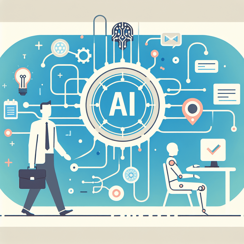 Ilustração representando o conteúdo do artigo Revolucione Recursos Humanos com IA: 7 Estratégias Práticas para Ganhos Reais