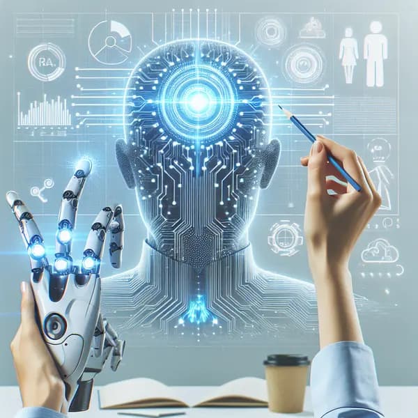 Ilustração representando o conteúdo do artigo Revolucione o Suporte Técnico com Inteligência Artificial: 7 Ferramentas Poderosas para Empresas