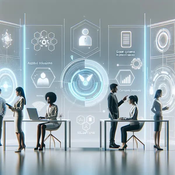 Ilustração representando o conteúdo do artigo Sistemas Especialistas na Prática: Como Eles Revolucionam Empresas e Garantem Decisões Precisas