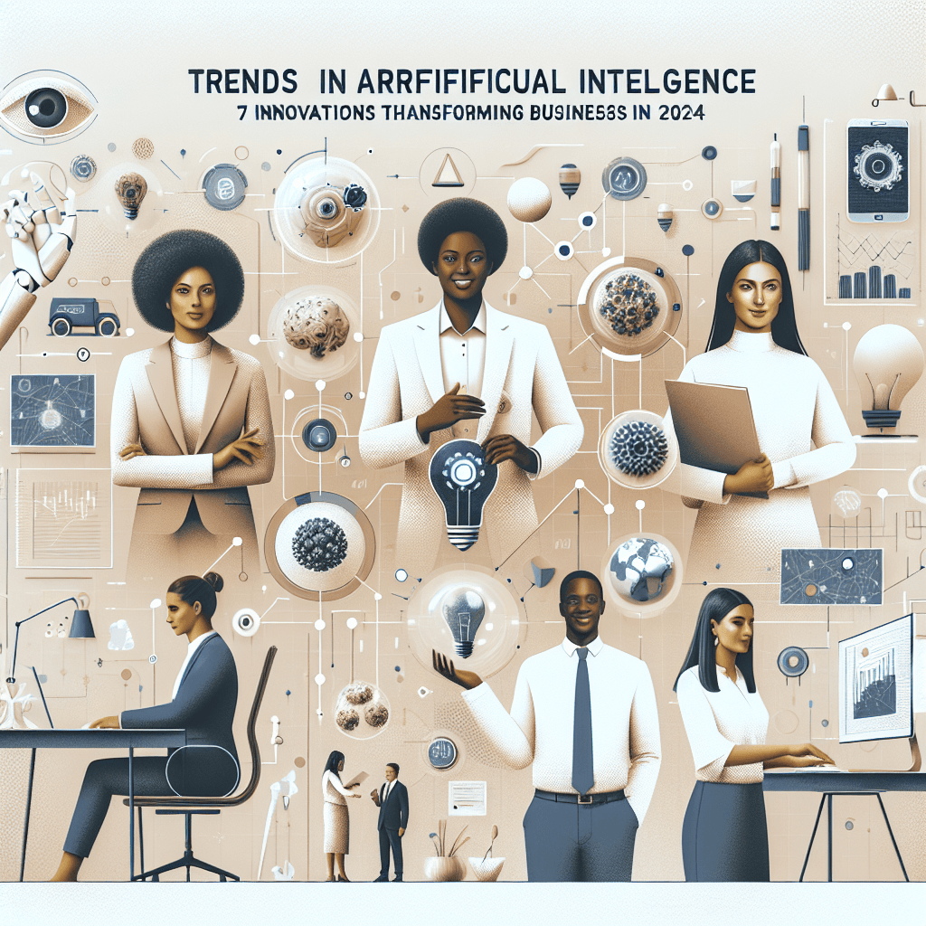 Ilustração representando o conteúdo do artigo Tendências em Inteligência Artificial: 7 Inovações que Estão Transformando Empresas em 2024