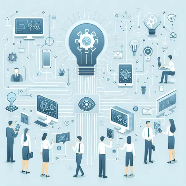 Ilustração representando o conteúdo do artigo Transforme sua Indústria: 7 Benefícios e Como Implementar Inteligência Artificial com Sucesso