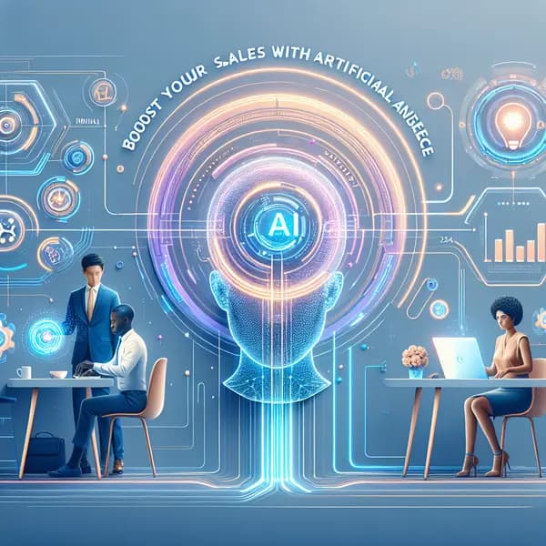 Ilustração representando o conteúdo do artigo Transforme suas Vendas com Inteligência Artificial: 8 Ferramentas Essenciais para Empresas em 2024