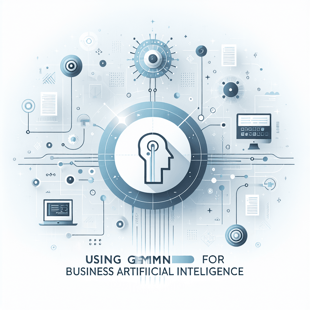 Ilustração representando o conteúdo do artigo Utilizando o Gemini para Inteligência Artificial Empresarial